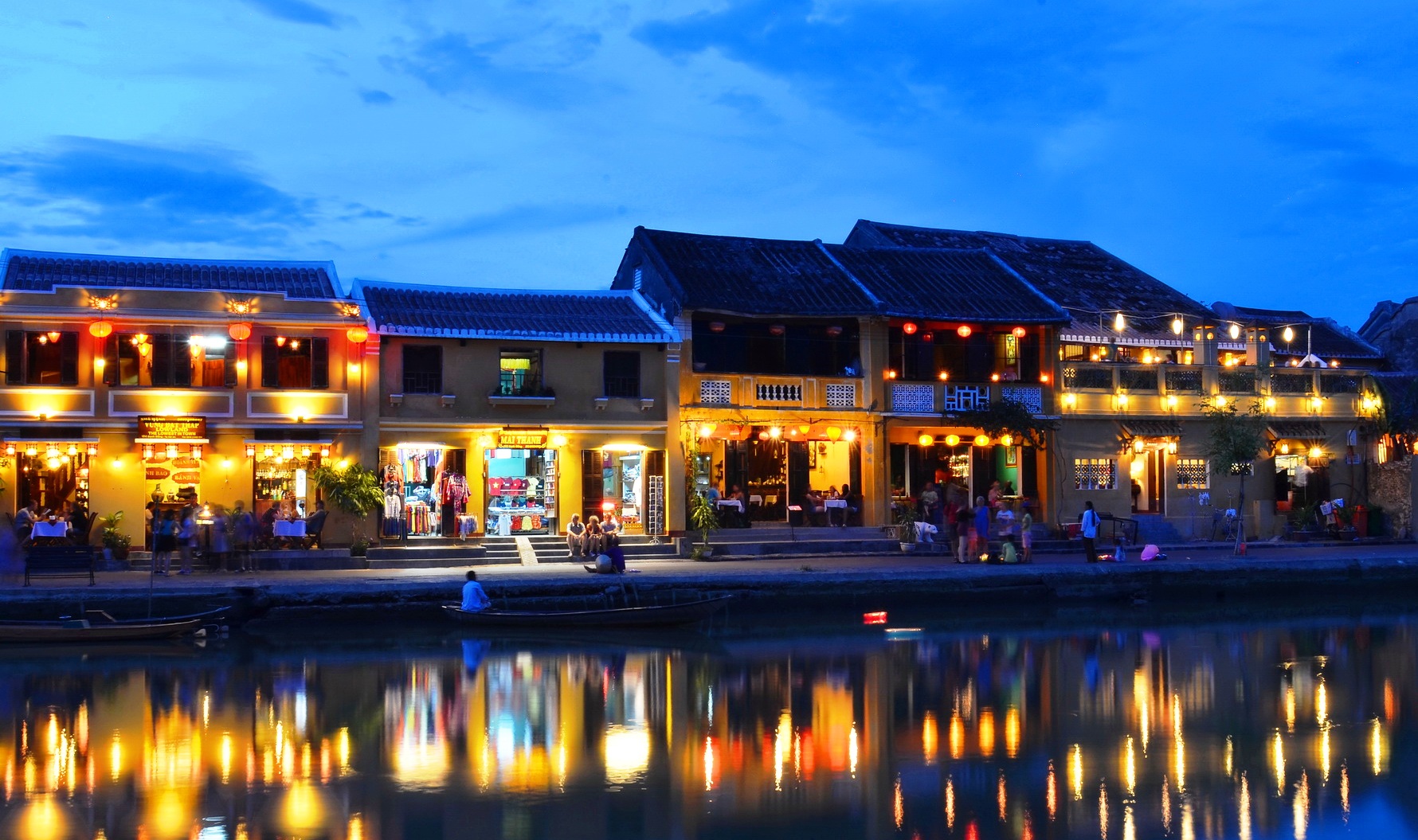 Hoi An ancient town by the Thu Bon river