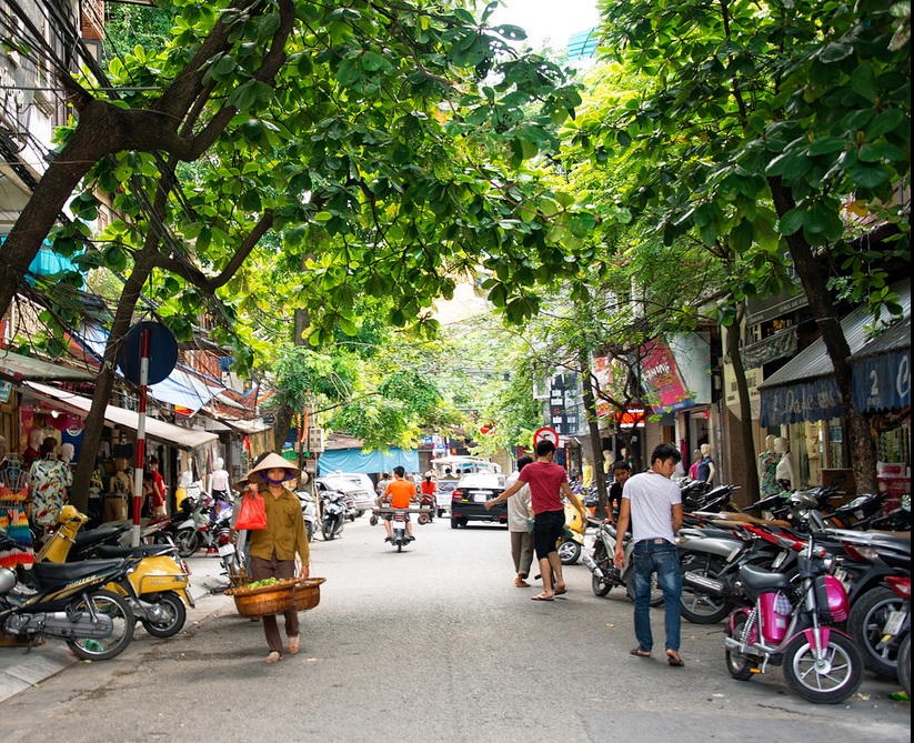 A street in The Oldquarter - Ideal Places to Take Photos in Hanoi