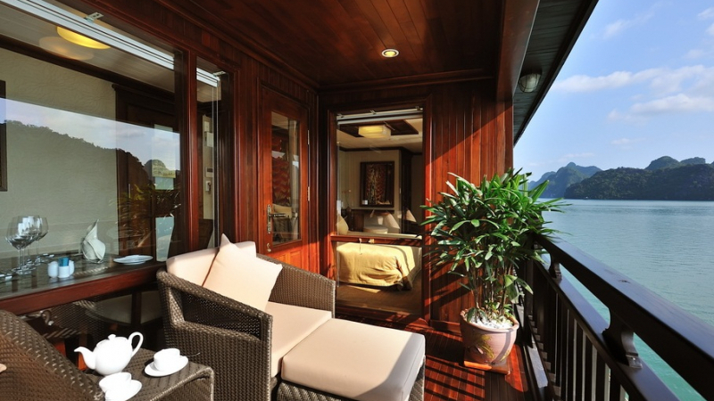 Private Balcony with seating area