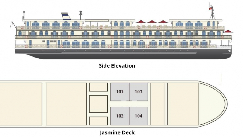 Mekong Navigator Deck Plan 2