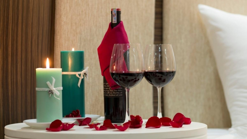 Era Cruises King Terrace Suite Honeymoon Wine