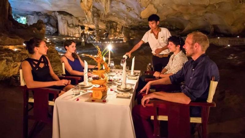 Guests Enjoy Lunch At Thien Canh Son Cave (on Request)