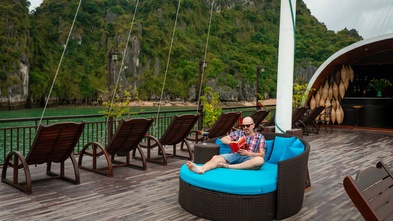 Relax comfortably on sundeck
