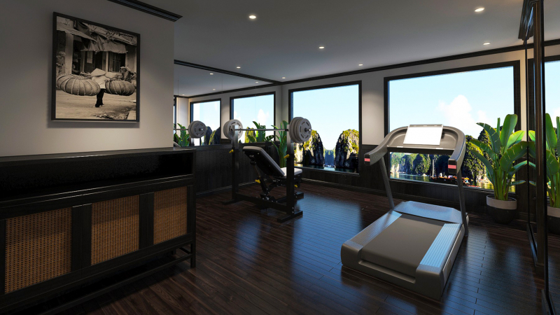 Gym Area With Bay View