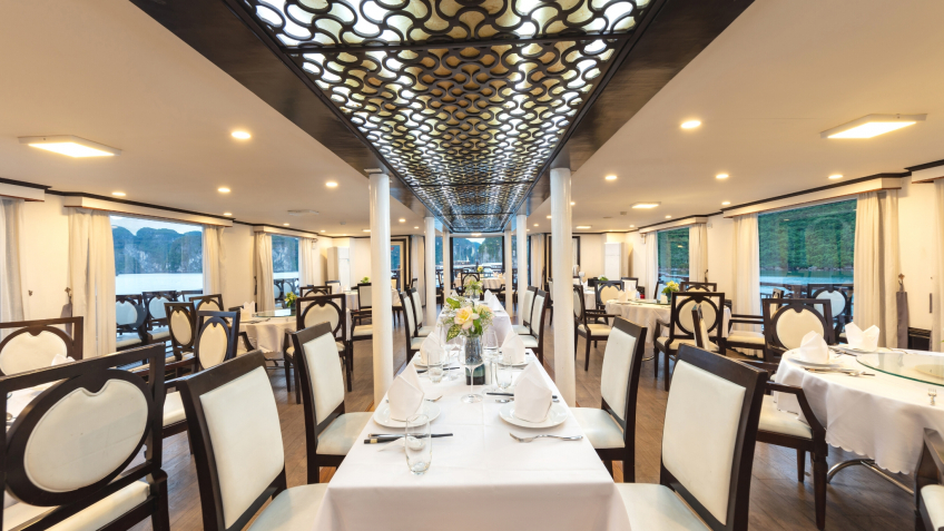 Opulent Dining Hall Onboard