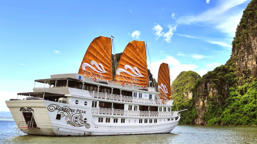 Luxury cruise among stunning Halong