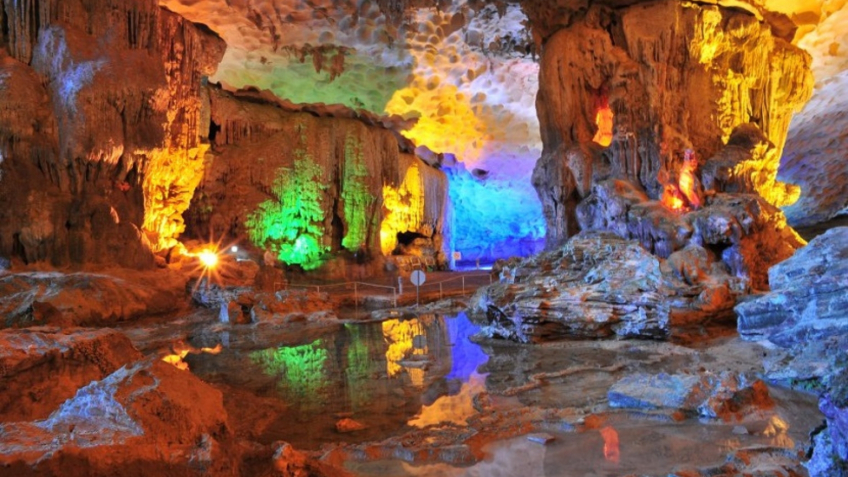 Majestic Cave in Halong Bay