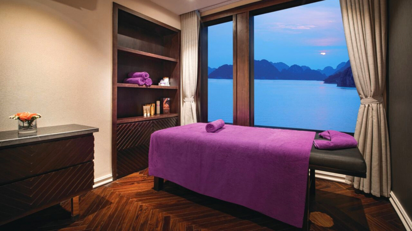 Violet cozy Spa on Lan Ha Day Cruise