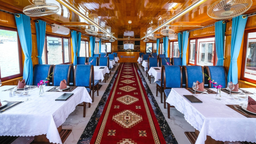 Elegant Restaurant Onboard