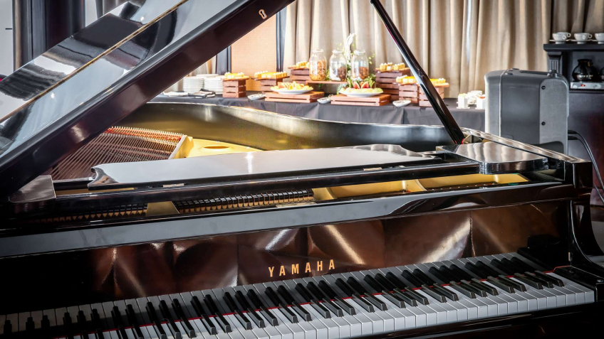 Play the piano by yourself onboard