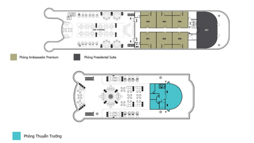 Ambassador Cruise Deck Plan 2