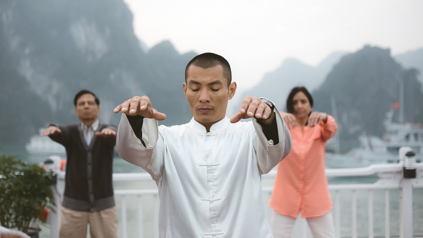 Practice Tai Chi in the morning