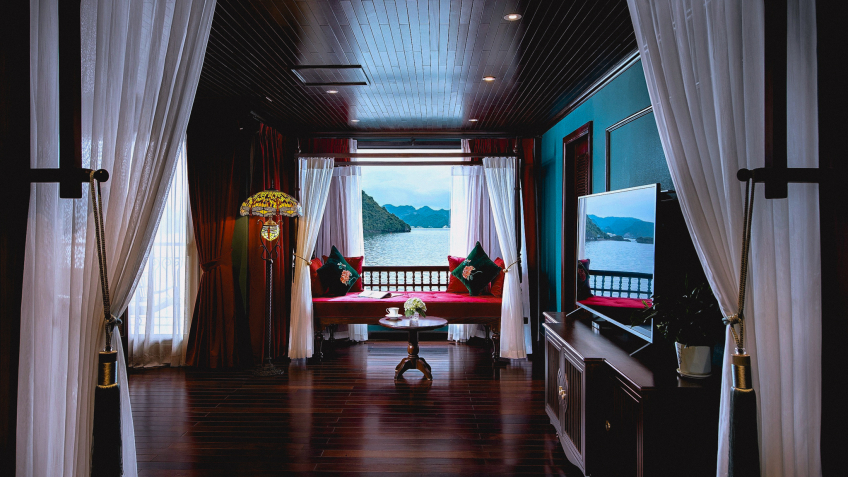 Scenic Halong Bay view for your seascape