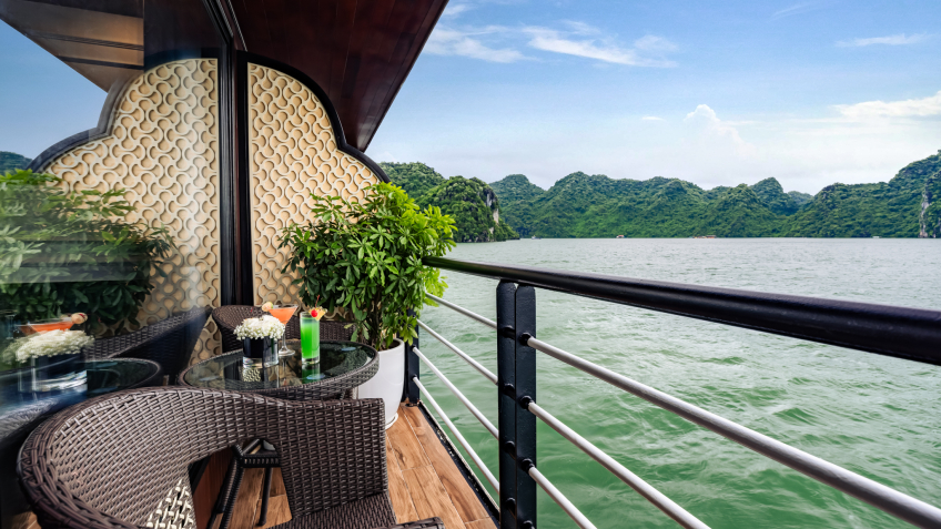 Private Balcony over Stunning Halong Bay