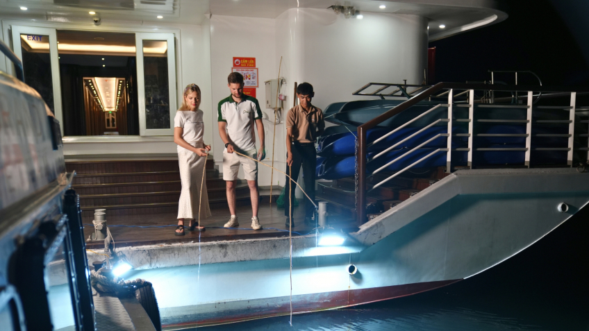 Try Squid Fishing For Night Activity Onboard