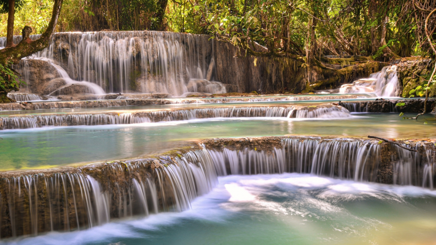 Admire The Magnificent Kuangsi Falls