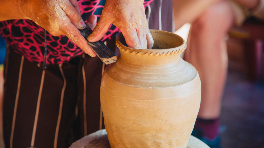Handmade Khmer Pottery In Kampong Chhnang