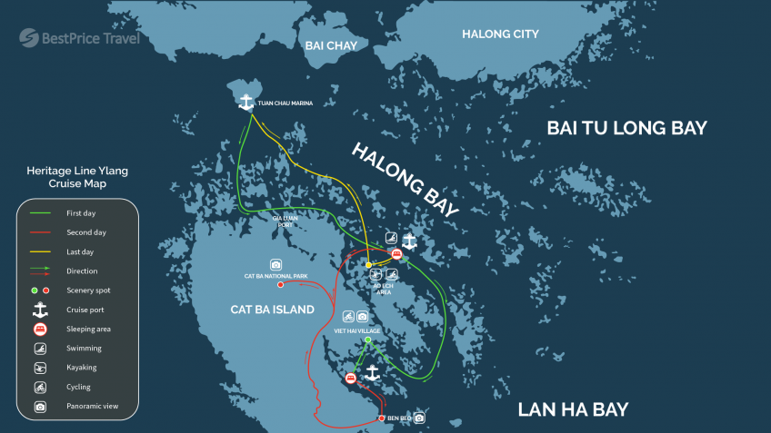 Heritage Line Ylang Cruise Map