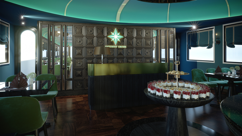 Luxurious Cruise Bar
