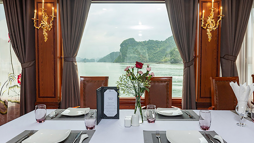 Ocean View Of Elegant Restaurant