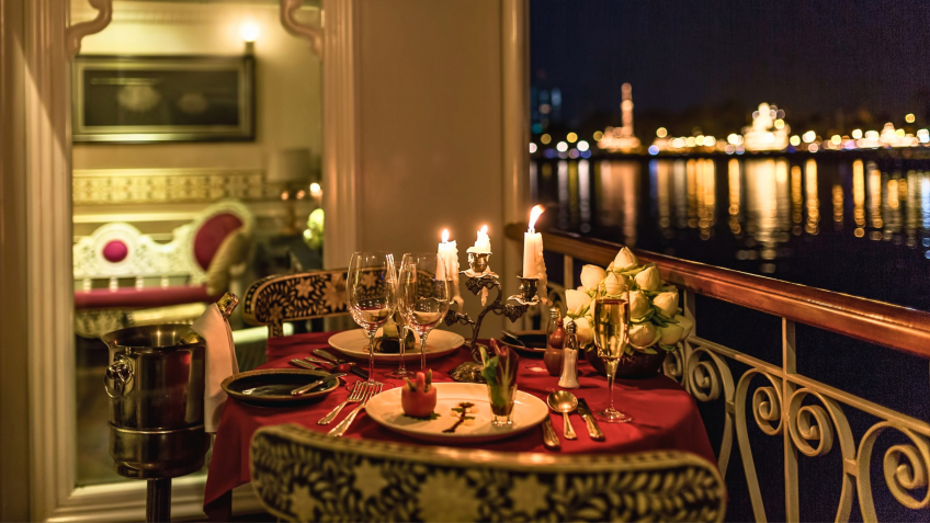 Private Dinner From Sparkling Balcony View