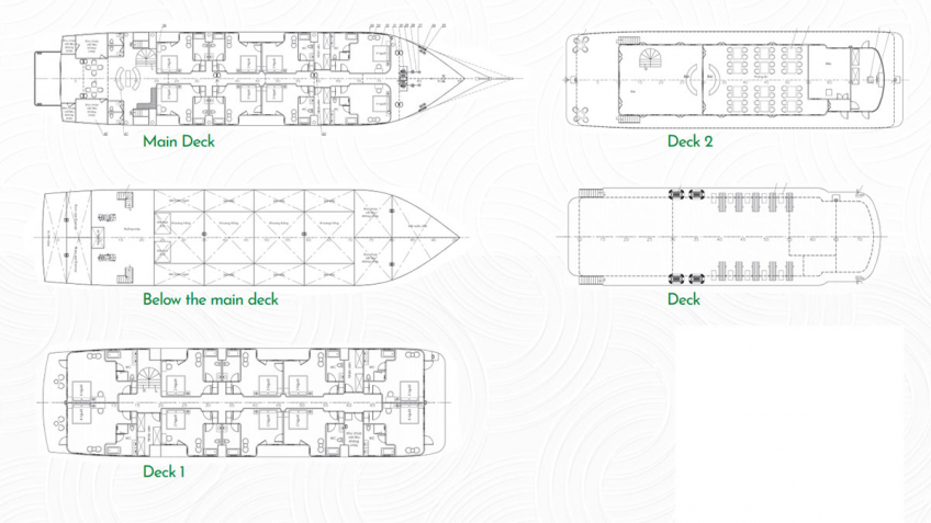 Verdure Lotus Luxury Cruise Deckplan