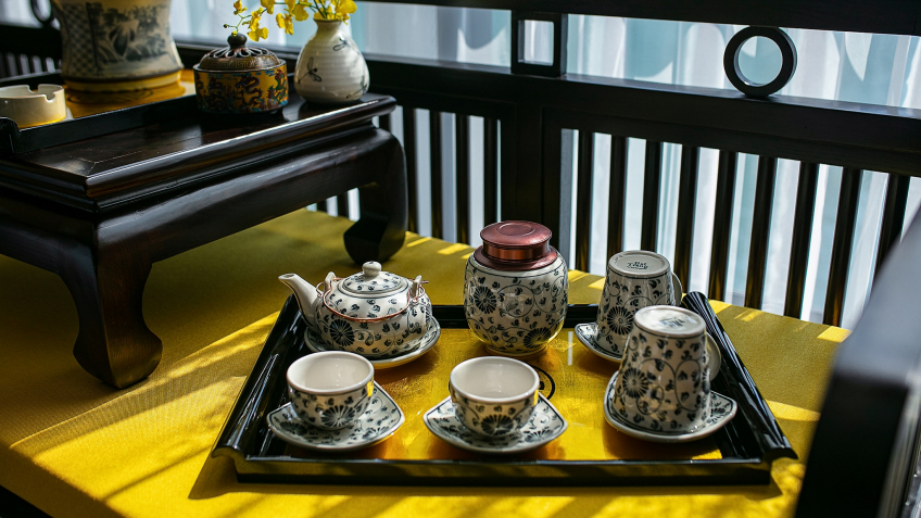 Vietnamese traditional tea set