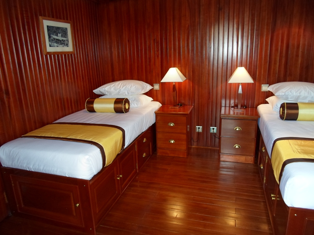 Pandaw Halong Cruise Twin Bed