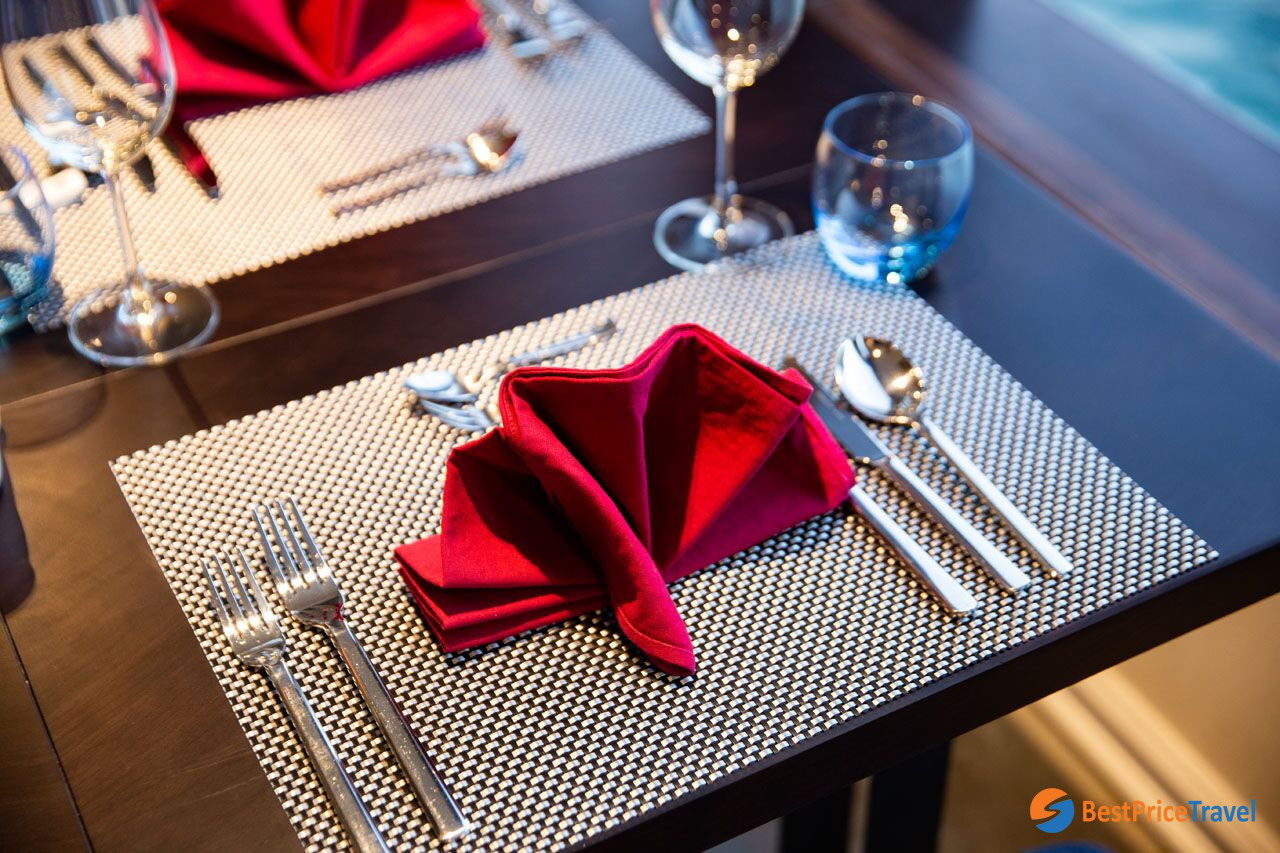 Elegant Restaurant Set Table