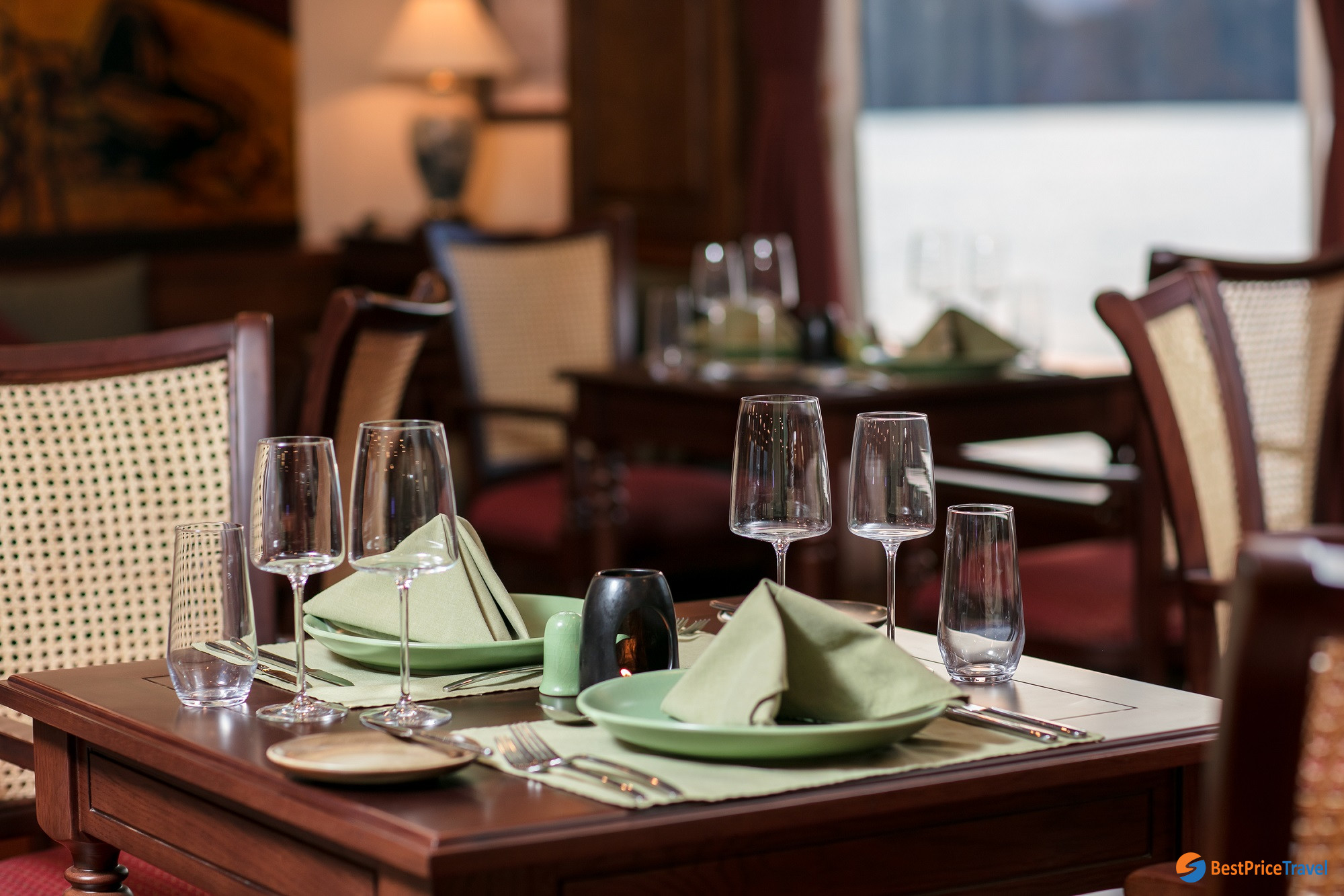 Heritage Cruise' Restaurant Set Table