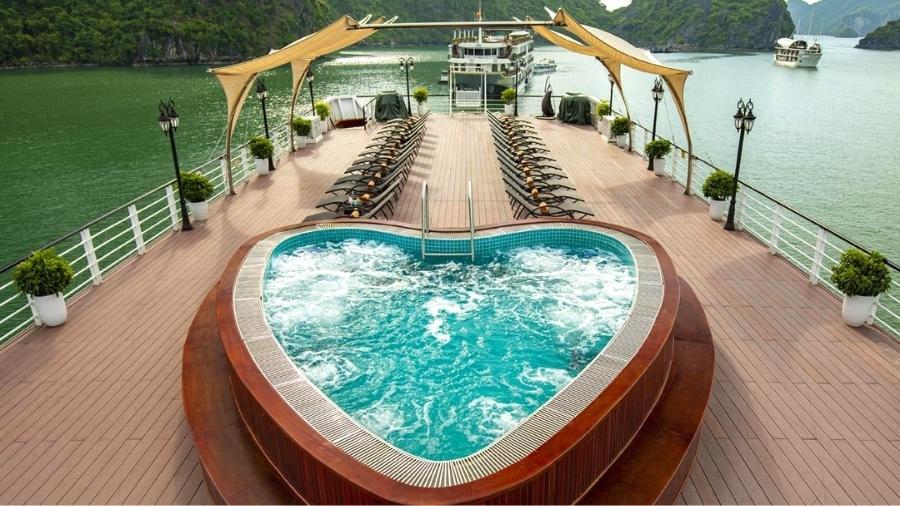 Romantic Jacuzzi Pool with heart shape