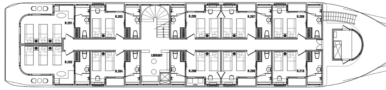 Second floor deck plan