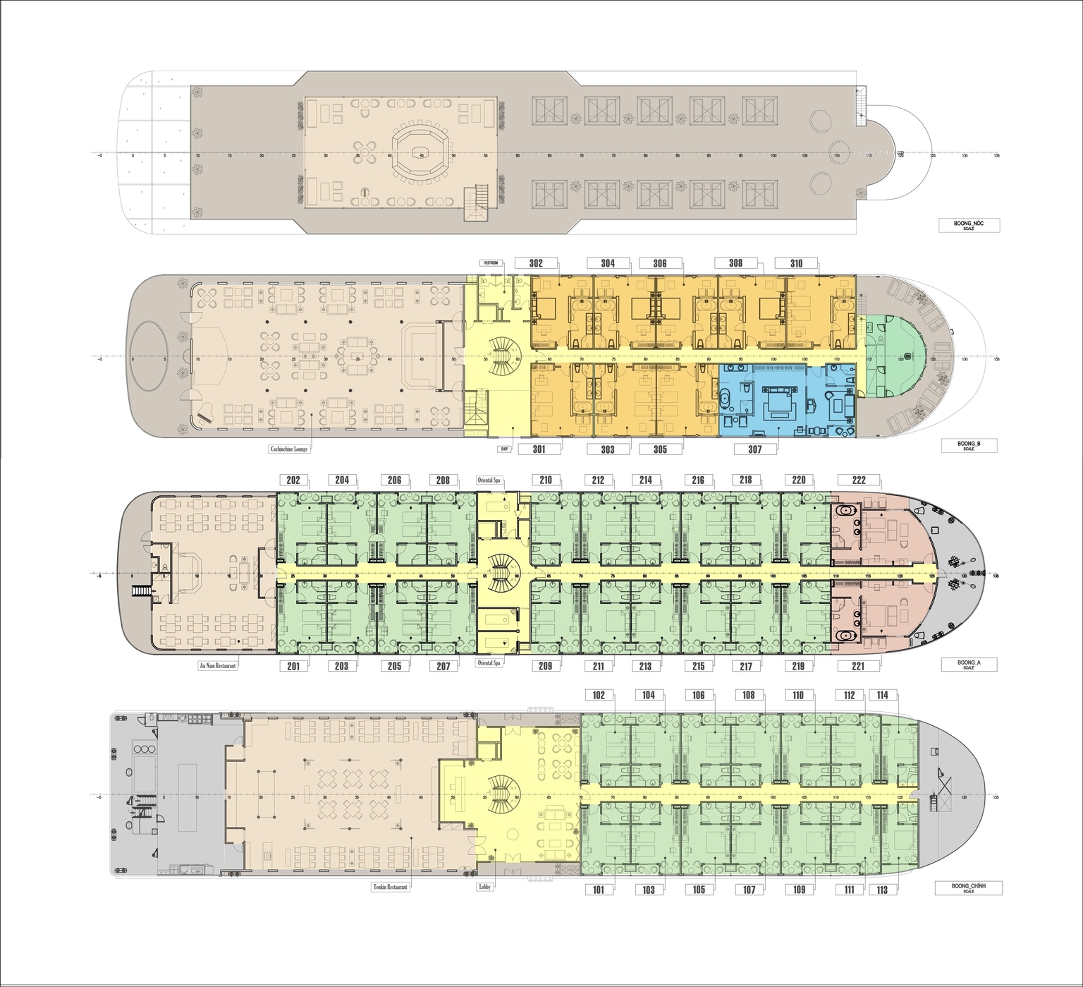 Indochine Cruise Deck Plan