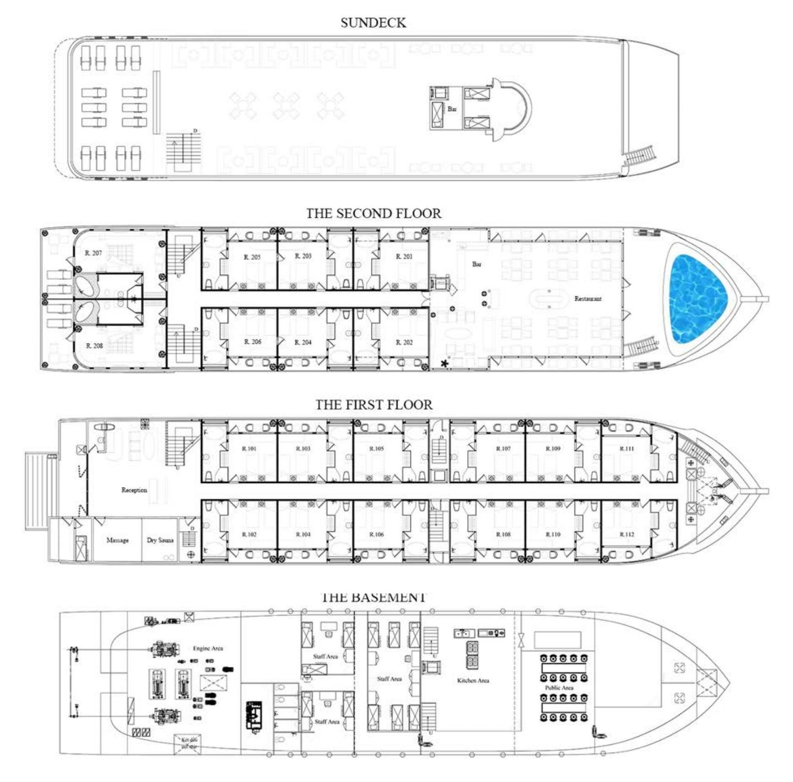 Orchid Trendy Cruise Deck Plans