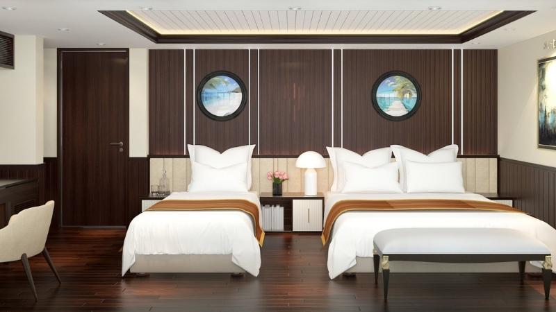 Triple Junior Room Overview On Halong Bay Cruise