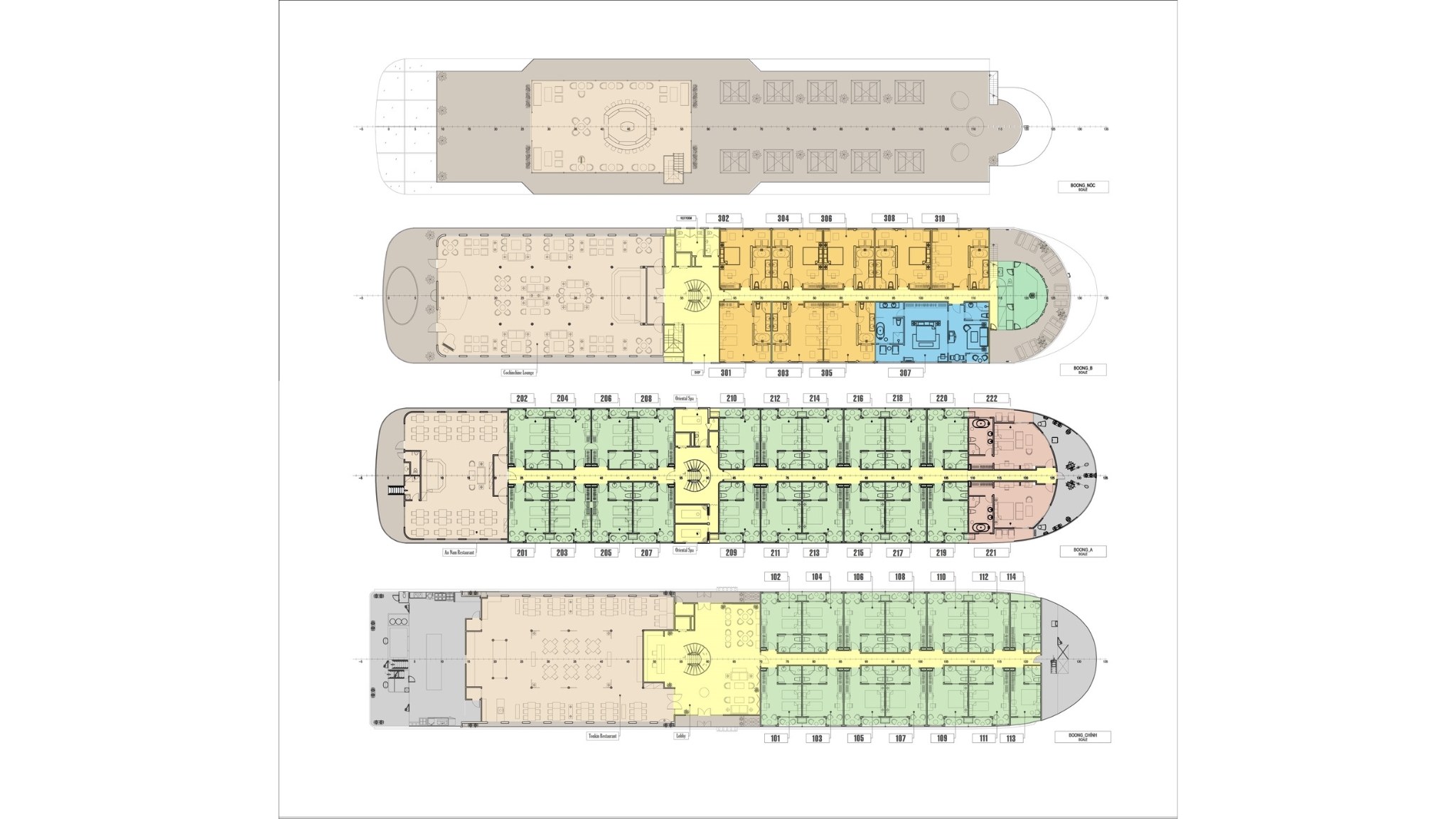 Indochine Cruise Deck Plan