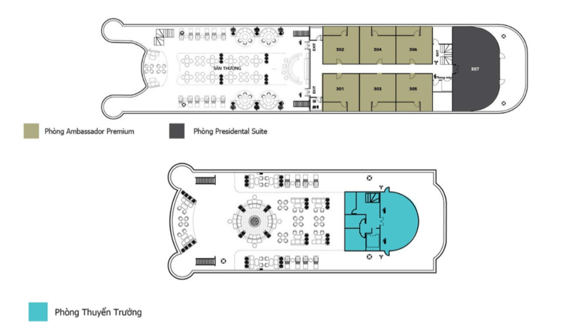 Ambassador Cruise Deck Plan 2