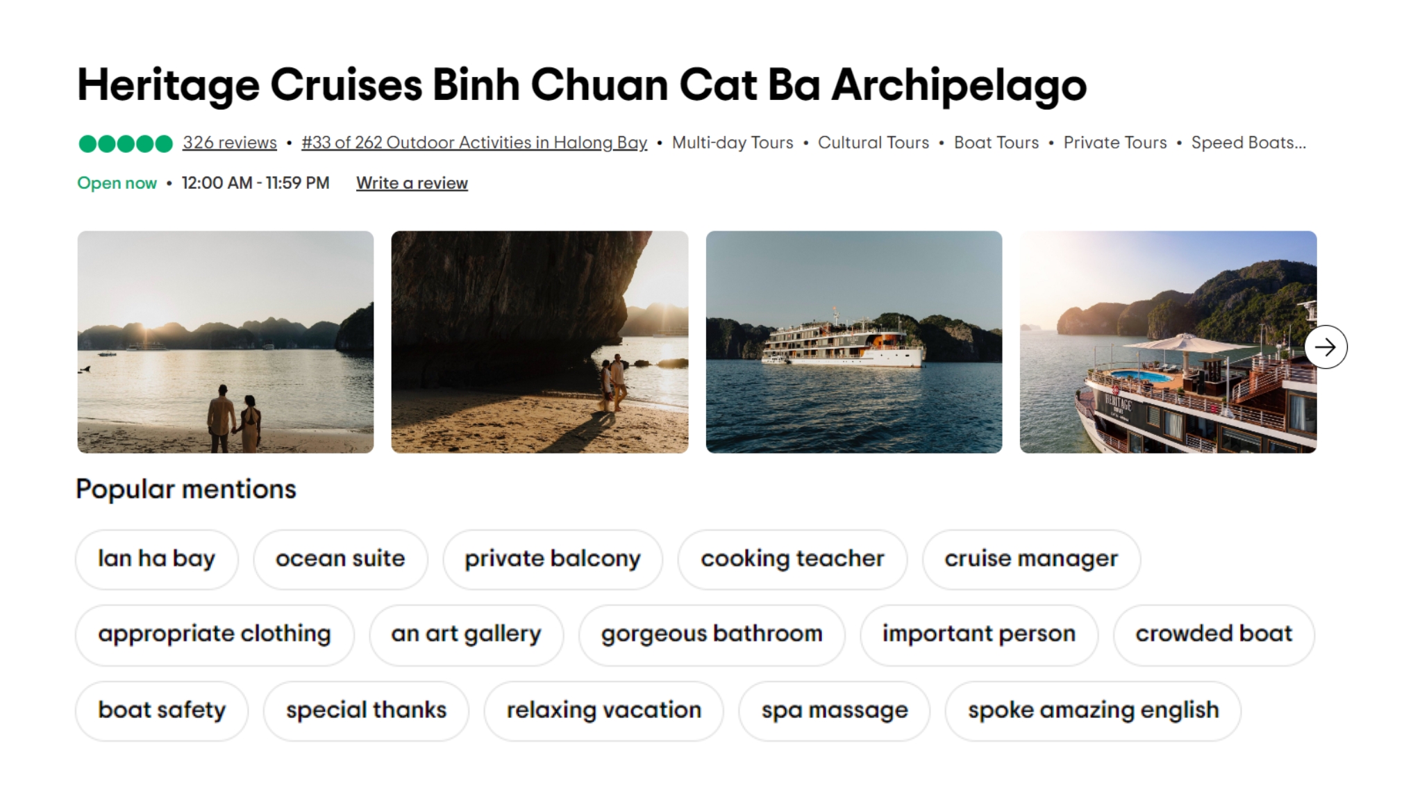 Heritage Binh Chuan Cruise On Tripadvisor
