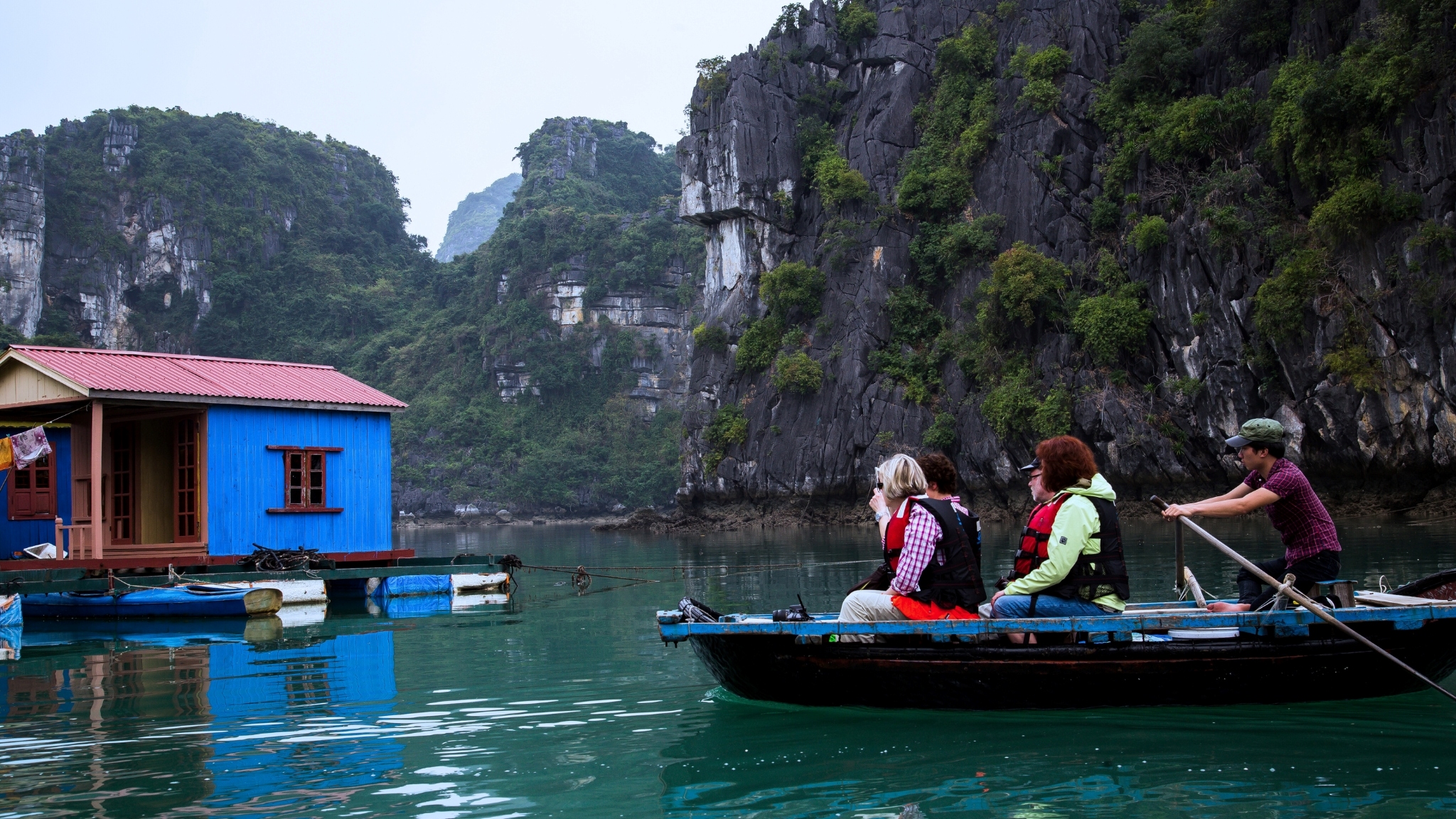 Paddle into local fishing village