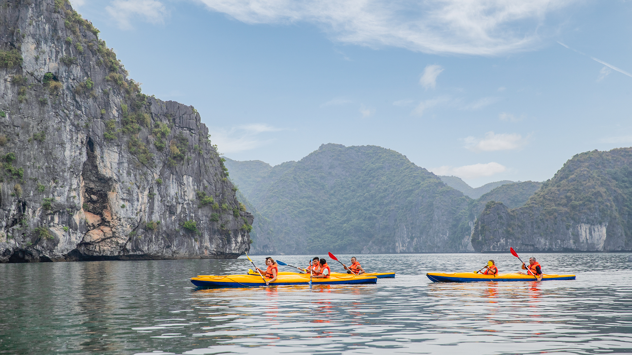 See stunning landscapes while kayaking