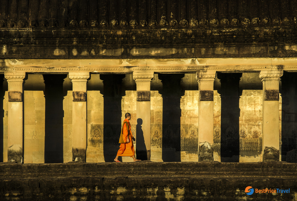 A Monk in Angkor Wat