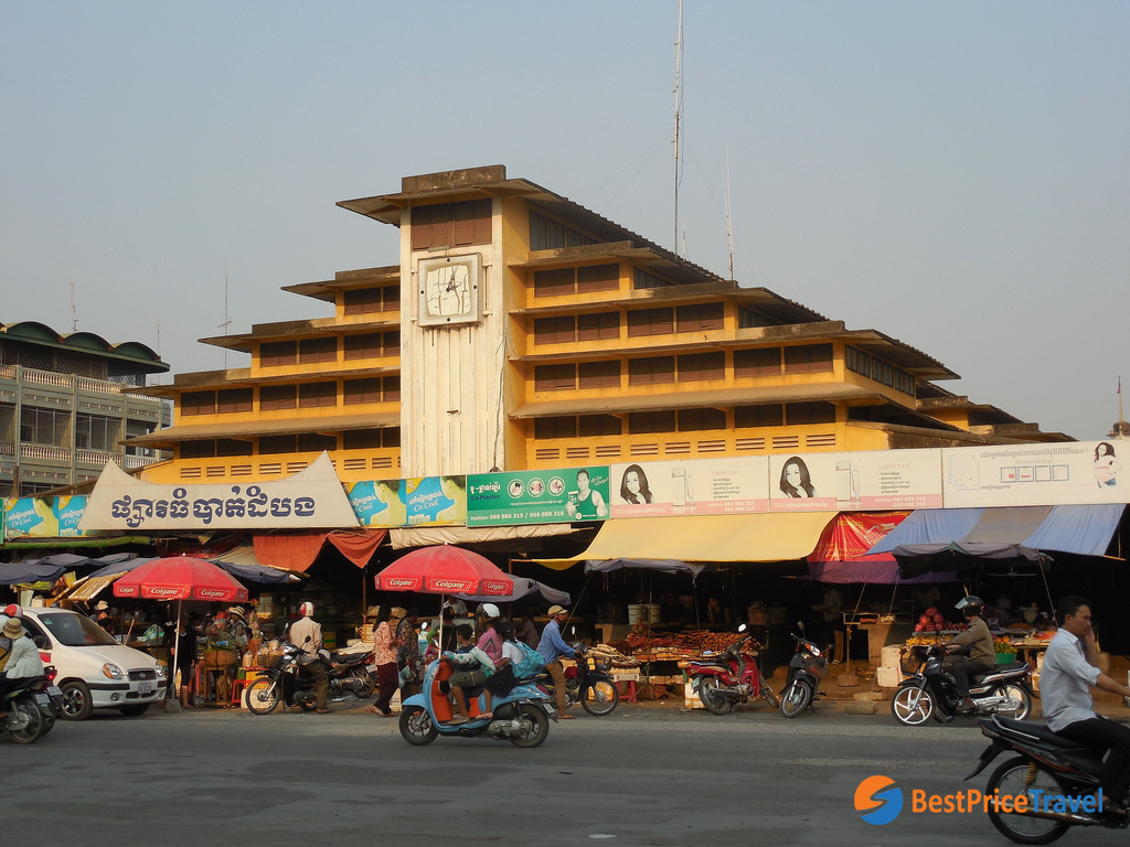 The French architecture of Phsar Nath Market