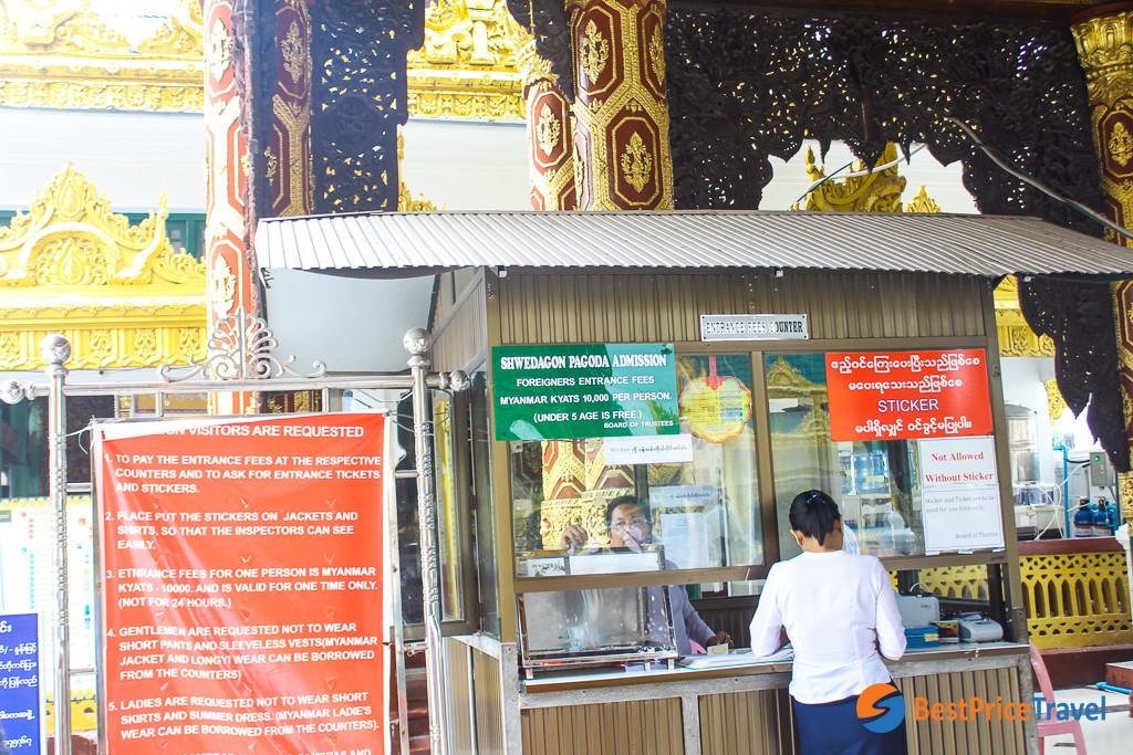 Shwedagon Pagoda Admission