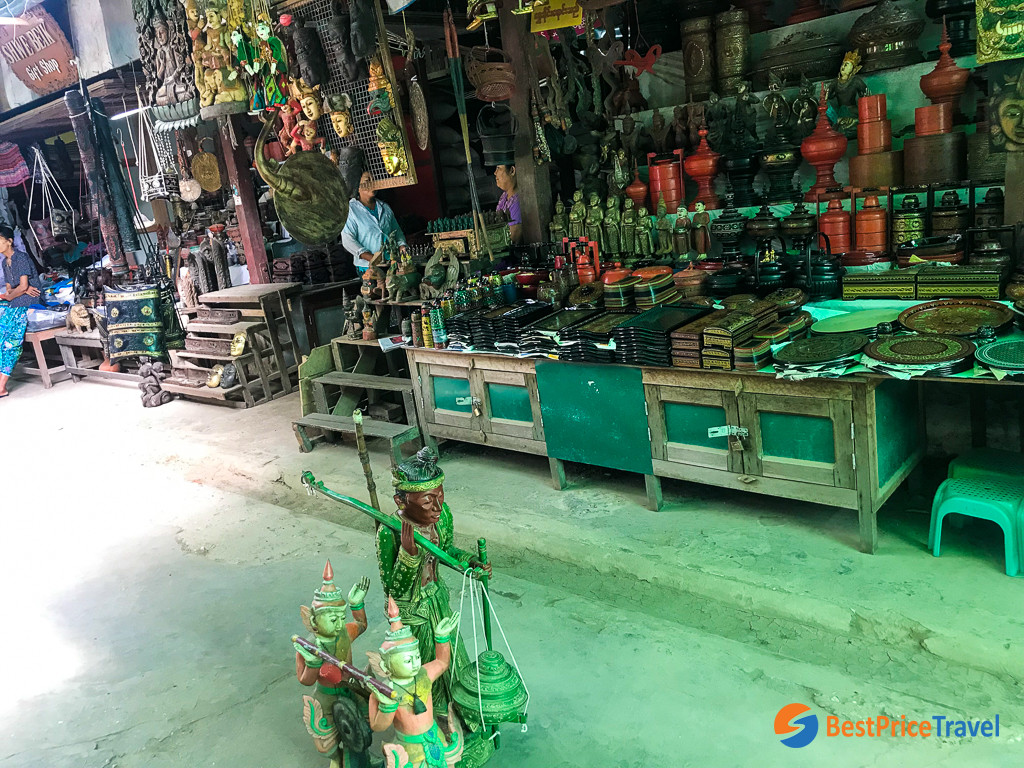 Different types of goods  Nyuang Oo Market