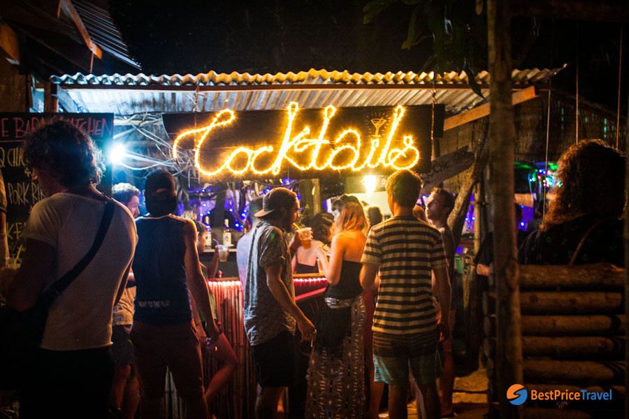 Cocktails bar at Otres Market