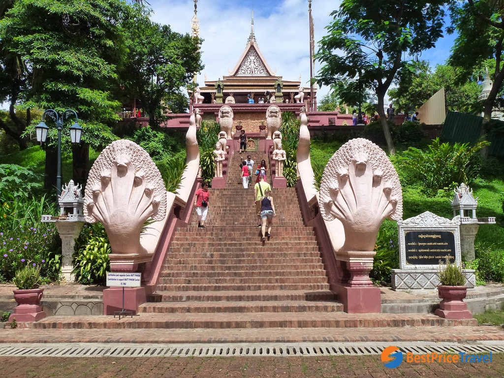 Wat Phnom temple in Cambodia