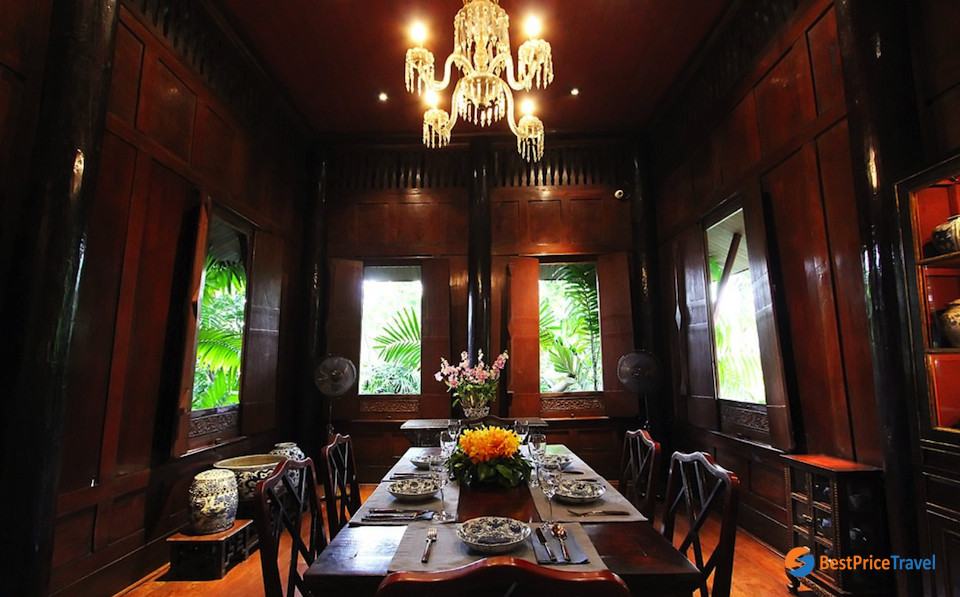 Dining room of Jim Thompson House