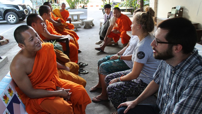 Monk Chat At Suan Dok
