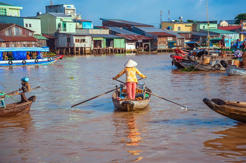 Floating Market Mekong river