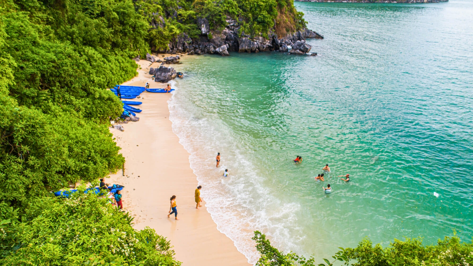 Immerse Yourself In The Emerald Water On Vang Trang Beach